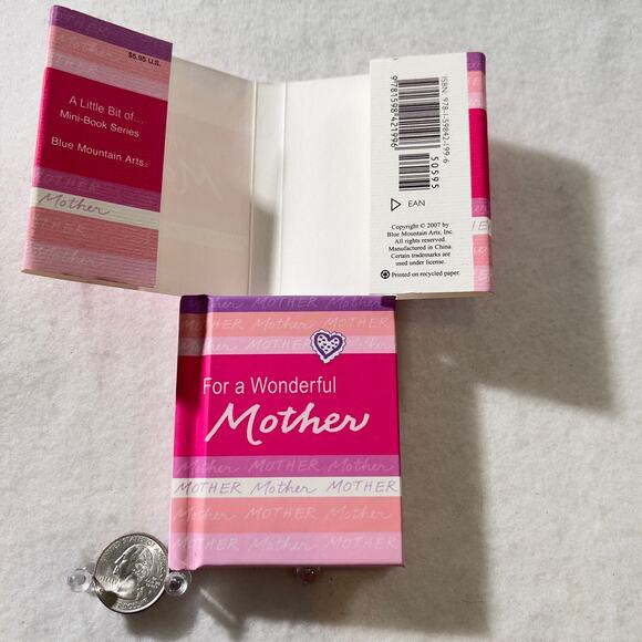 "For A Wonderful Mother" Book Hard Cover by Blue Mountain Arts 2007 Mom Love - Picture 6 of 11